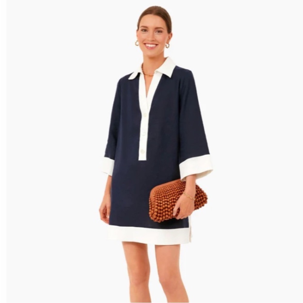 Tuckernuck Navy and White Dress